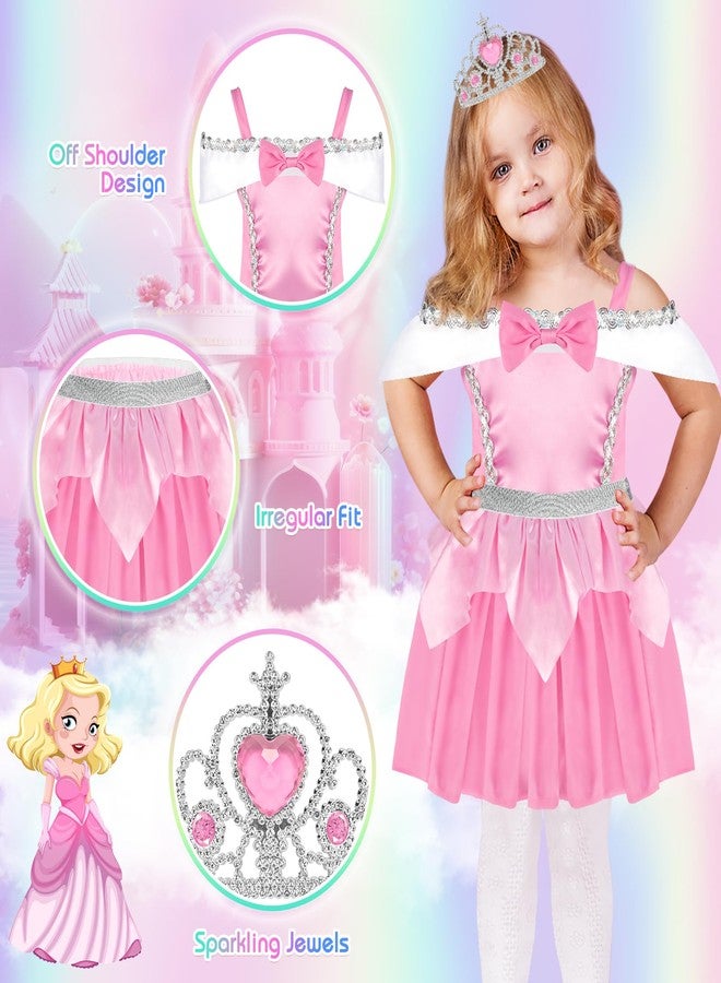 EULRGAUS Princess Dress Up, Toddler Dress Up Clothes, Cosplay Princess Costume Gift Set with Princess Dresses and Princess Toys, Pretend Play Girl Toys Age 3-6, Halloween Christmas Birthday Gift - Image 5